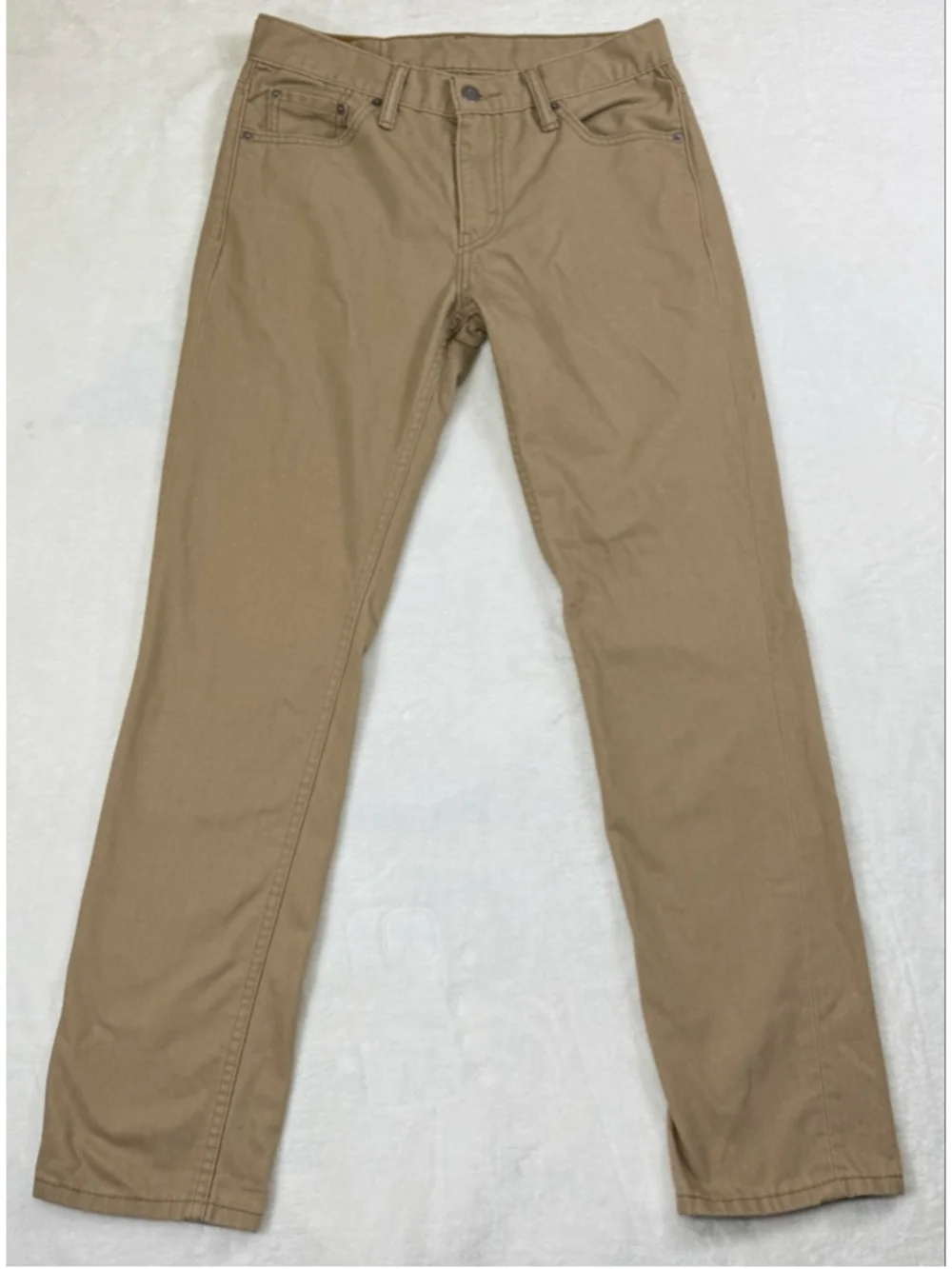 Men's Levi's 511 Slim Straight Jeans 30x32 Tan Light Brown White Tab
